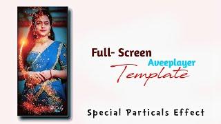 Full-screen Aveeplayer Template | Golden Particals Effect Aveeplayer Template Download Links