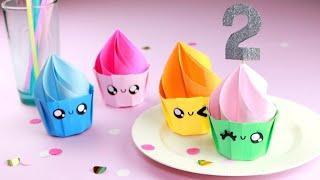 How to make a paper cupcakes |Origami cupcake tutorial | mini cupcake gift box | paper craft |