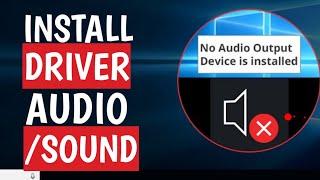 HOW TO INSTALL THE AUDIO / SOUND DRIVER