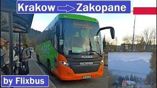 FLIXBUS BUS RIDE FROM KRAKOW TO ZAKOPANE [4K]