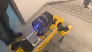 Boston Dynamics Spot with Faro Focus S series stairs demonstration