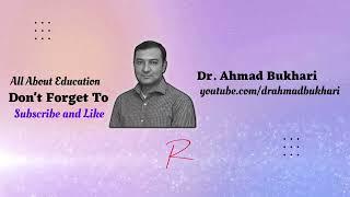 Welcome to my Channel! Dr. Ahmad Bukhari