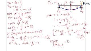 Double Integration Method Concept - Introduction to Deflection - Structural analysis 1