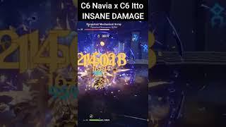 C6 Navia x C6 Itto #genshinimpact #Navia #itto