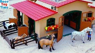 Schleich Stable with Horses Playset For Kids