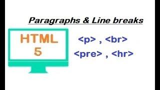 HTML tutorial for beginners - paragraph, line breaks, spacing and horizontal rule