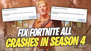 How To Fix Fortnite All Crashes On PC (Application Hang Detected) - Chapter 2 Season 4