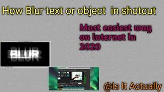 How to blur text or object or face in shotcut  free video editor /shotcut  video editor blur effect