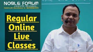 Regular Online Live Classes For CSIR NET JUNE 2025 | GATE | TIFR | IITJAM | NBHM | ISI | CMI | Noble