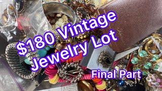 $180 ShopGoodwill VINTAGE JEWELRY BAG Final Part 14K Sterling #jewelry #unboxing #vintage #treasure