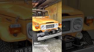 selesai sudah , restorasi unit hj 47 land cruiser #fj40 #bj40 #landcruiser #hardtop