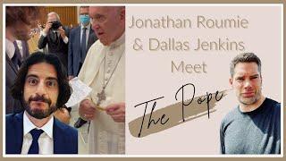 The Chosen's Jonathan Roumie & Dallas Jenkins Meet the Pope at the Vatican in Rome, Italy