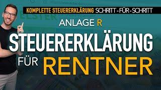 Steuererklärung 2022: Rentner Steuererklärung ausfüllen in Elster | Anlage R 2022 Steuererklärung