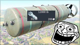 12,000LB BIGGEST BOMB IN GAME  INSANE BOMBING