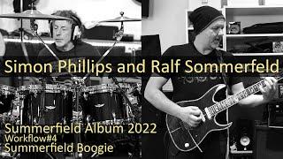 Simon Phillips and Ralf Sommerfeld Workflow#4 Summerfield Boogie only Drums and Guitar