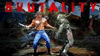 MK11 All Rambo Brutalities, Fatalities, Friendship, Fatal Blow & Ending