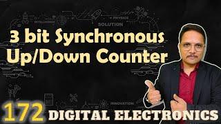 3 bits Synchronous Up Down Counter (Designing, Circuit & Working), Digital Electronics