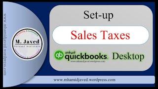 QuickBooks Desktop | Setting up Sales Taxes