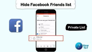 How to Facebook friends list hide - Restricted Private