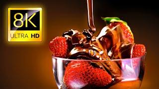 SO SATISFYING DESSERTS 8K ULTRA HD  • Yummy And Delicious Dessert with Relaxing Music 8K TV