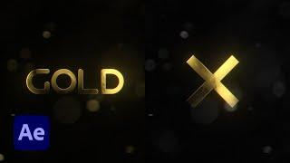 After Effects Tutorial: Gold Title Animation in After Effects