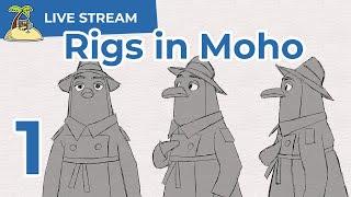 [Live] Working on a 2D Animation Rig in Moho