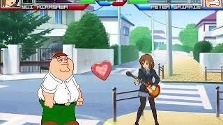 NICK54222 MUGEN: Yui Hirasawa (me) VS Peter Griffin