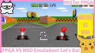 MiSTer FPGA Vs Emulation! Mario Kart 64 on Nintendo Switch Online and MiSTer FPGA