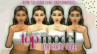 Avakin Face look Ideas | Avakin Life Super Model Face Scales