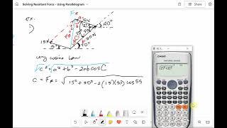 Resultant Force Using Parallelogram Law - STATICS - Taglish