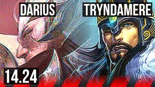 DARIUS vs TRYNDAMERE (TOP) | 6/0/1, Dominating | KR Diamond | 14.24