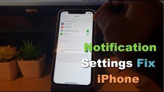 Notification Not showing in App settings iPhone Fix (2 Solutions)