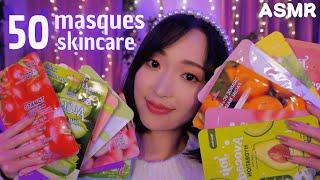 ASMR  Ma collection de 50 masques skincare 