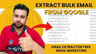 Extract Bulk Emails from Google to Promote Your Business via email | Email Extractor |Email database