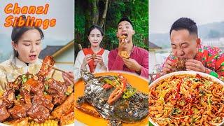 BEST Braised Turtle | Mukbang Eating Challenge | Village Food Cooking | Yummy Seafood Recipes