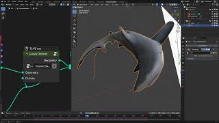 Blender 4.3 Procedural Shark 'Rig'