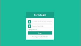 Membuat Form Login Sederhana Menggunakan HTML & CSS