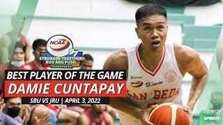 Best Player of the Game: Damie Cuntapay | San Beda Red Lions vs JRU Heavy Bombers | April 3, 2022