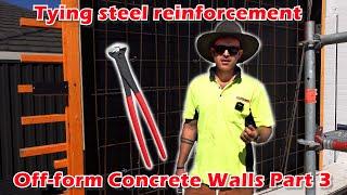 Concrete Wall Reinforcement Off-form Concrete Walls PART 3