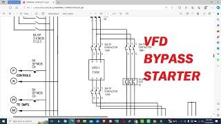 Why VFD need Bypass starter ? Explained with Circuit /Bypass star delta