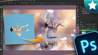 Angel Wings Photo Manipulation: Photoshop Tutorial Speed Art.