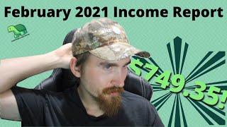 I Made $749.35 Blogging | February 2021 Income Report for 5 Websites