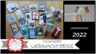 TeamGeist Weihnachtsidee 2022 - Weihnachtskarte Inspiration - Weihnachtsboxen - Kartenideen - Idee