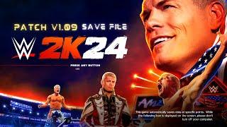 WWE 2K24 patch update v1.09 with arena wm 40 | how to update wwe2k24 in free version with save file.