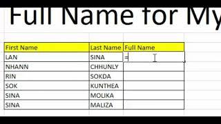 Combined First name and Last name To Full Name for My Boss
