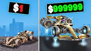 Every time I crash my F1 car gets more expensive in GTA 5