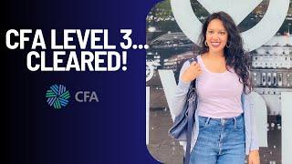 My experience with clearing CFA Level 3 and getting the CHARTER!