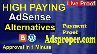 Adsproper payment proof is here | High paying google adsense alternative for websites