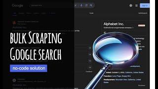 Bulk Google Search Result Scraper - Data to Excel (No Code solution)