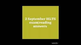 #2 September ielts exam reading answers